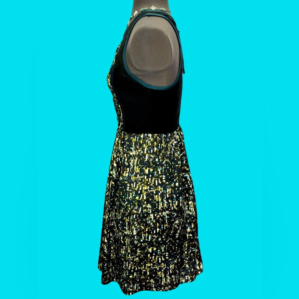 Rebecca Taylor Fit & Flare Racer Back Dress Size 0 - Picture 2 of 7